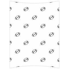 American Football Ball Motif Print Pattern Back Support Cushion by dflcprintsclothing