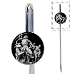 Laocoon Sculpture Over Black Book Mark by dflcprintsclothing