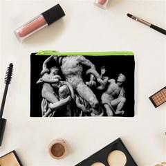 Laocoon Sculpture Over Black Cosmetic Bag (xs) by dflcprintsclothing