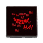 Demonic Laugh, Spooky red teeth monster in dark, Horror theme Memory Card Reader (Square 5 Slot) Front