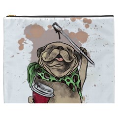 Pug Lover Coffee Cosmetic Bag (xxxl) by EvgeniaEsenina