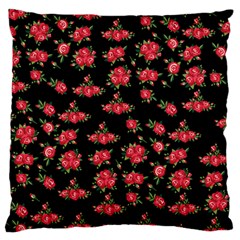 Red Roses Standard Flano Cushion Case (two Sides) by designsbymallika