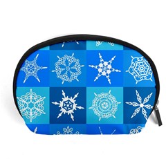 Snowflakes Accessory Pouch (large) by Sobalvarro