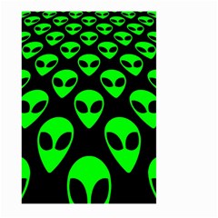 We Are Watching You! Aliens Pattern, Ufo, Faces Large Garden Flag (two Sides) by Casemiro