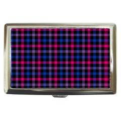 Bisexual Pride Checkered Plaid Cigarette Money Case by VernenInk