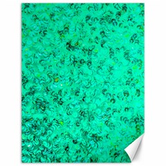 Aqua Marine Glittery Sequins Canvas 12  X 16  by essentialimage