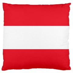 Flag Of Austria Large Flano Cushion Case (two Sides) by FlagGallery