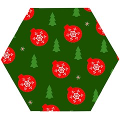 Christmas 001 Wooden Puzzle Hexagon by MooMoosMumma