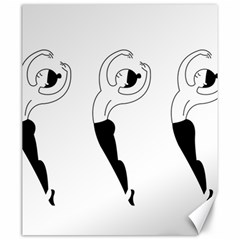 Classical Ballet Dancers Canvas 20  X 24  by Mariart