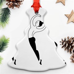 Classical Ballet Dancers Christmas Tree Ornament (two Sides) by Mariart