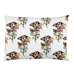 Butterflies On Peonies - By Larenard Pillow Case (two Sides) by LaRenard