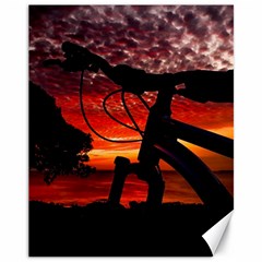 Mountain Bike Parked At Waterfront Park003 Canvas 11  X 14  by dflcprintsclothing