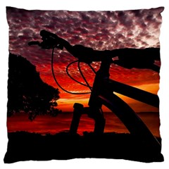 Mountain Bike Parked At Waterfront Park003 Standard Flano Cushion Case (one Side) by dflcprintsclothing