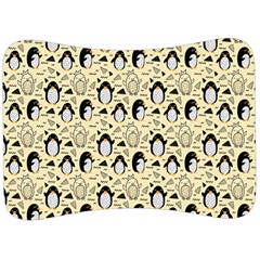 Cute Penguin Love Velour Seat Head Rest Cushion by designsbymallika