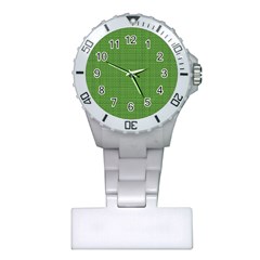 Green Knitting Plastic Nurses Watch by goljakoff