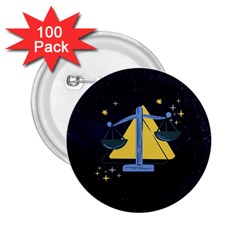 Horoscope Libra Astrology Zodiac 2 25  Buttons (100 Pack)  by Mariart