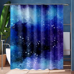 Blue Space Paint Shower Curtain 60  X 72  (medium)  by goljakoff