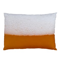 Beer Foam Bubbles Alcohol  Glass Pillow Case (two Sides) by Amaryn4rt