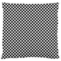 Black And White Checkerboard Background Board Checker Large Flano Cushion Case (one Side) by Amaryn4rt