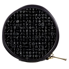 Alchemical Symbols - Collected Inverted Mini Makeup Bag by WetdryvacsLair