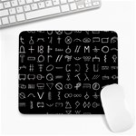 Hobo Signs Collected Inverted Large Mousepads Front