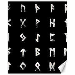 Elder Futhark Rune Set Collected Inverted Canvas 11  X 14  by WetdryvacsLair