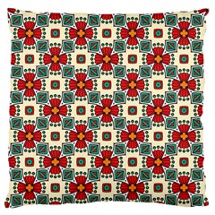 Seamless Red Pattern Standard Flano Cushion Case (two Sides) by designsbymallika