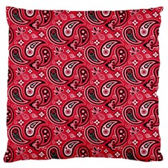 Baatik Red Pattern Standard Flano Cushion Case (two Sides) by designsbymallika