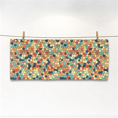 Mosaic Print 2 Hand Towel by designsbymallika