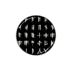 Ogham Rune Set Complete Inverted Hat Clip Ball Marker (4 Pack) by WetdryvacsLair