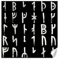 Medieval Runes Collected Inverted Complete Canvas 16  X 16  by WetdryvacsLair