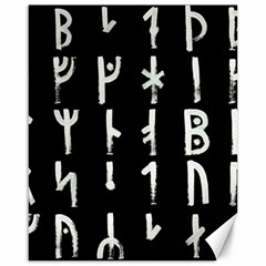 Medieval Runes Collected Inverted Complete Canvas 16  X 20  by WetdryvacsLair