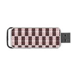 Rosegold Beads Chessboard Portable USB Flash (One Side) Front