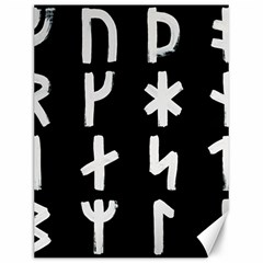 Younger Futhark Rune Set Collected Inverted Canvas 12  X 16  by WetdryvacsLair