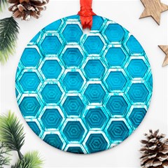 Hexagon Windows Ornament (round) by essentialimage