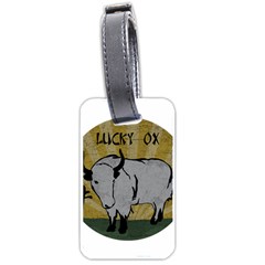 Chinese New Year ¨c Year Of The Ox Luggage Tag (one Side) by Valentinaart