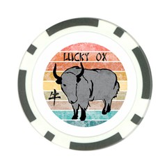 Chinese New Year ¨c Year Of The Ox Poker Chip Card Guard by Valentinaart