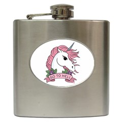 Go To Hell Hip Flask (6 Oz) by Valentinaart