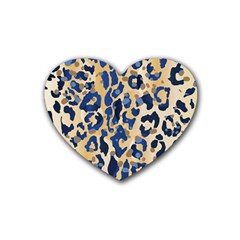 Leopard Skin  Heart Coaster (4 Pack)  by Sobalvarro