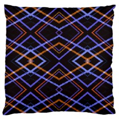 Intersecting Diamonds Motif Print Pattern Standard Flano Cushion Case (one Side) by dflcprintsclothing