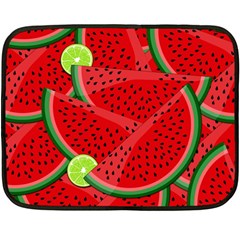 Fruit Life 3 Double Sided Fleece Blanket (mini)  by Valentinaart