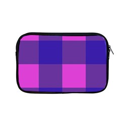 Blue And Pink Buffalo Plaid Check Squares Pattern Apple Macbook Pro 13  Zipper Case by yoursparklingshop