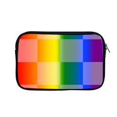 Lgbt Rainbow Buffalo Check Lgbtq Pride Squares Pattern Apple Macbook Pro 13  Zipper Case by yoursparklingshop