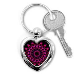 Digital Handdraw Floral Key Chain (heart) by Sparkle