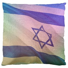 Israel Large Flano Cushion Case (one Side) by AwesomeFlags