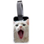 Wow Kitty Cat From Fonebook Luggage Tag (two sides) Back