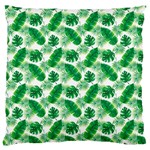 Tropical Leaf Pattern Standard Flano Cushion Case (Two Sides) Front