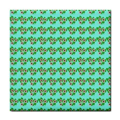 Flowers Pattern Tile Coaster by Sparkle