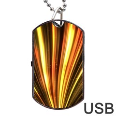 Energy Flash Futuristic Glitter Dog Tag Usb Flash (one Side) by Dutashop