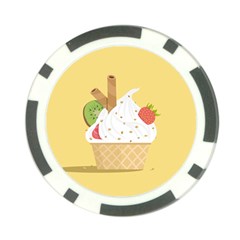 Ice Cream Dessert Summer Poker Chip Card Guard (10 Pack) by Dutashop